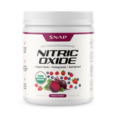 Snap Supplements beet root powder bottle closeup highlights organic content for natural energy