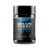 Snap Supplements Brain Booster bottle on desk promotes sharper focus during work