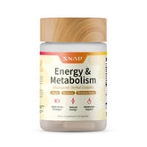 Snap Supplements Energy and Metabolism Herbal Complex bottle front for natural daily energy support.