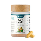 Snap Supplements Gut Health bottle front with turmeric blend for digestive support