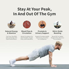 Snap Supplements Prostate Health bottle with saw palmetto imagery for urinary wellness.