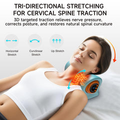 Snawowo 3-in-1 neck massage techniques illustration.