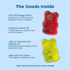 SNEDARK hemp gummies ingredients note omega fatty acids for daily brain focus.