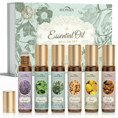 SNOWSEN Lavender roll-on bottle for calming mood and easy skin-safe application.