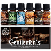 SNOWSEN Men Diffuser Oils Gift Set – smoked ebony bottle for bold, woody home ambience.