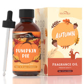 SNOWSEN Pumpkin Pie Fragrance Oil bottle close-up with dropper for precise scenting