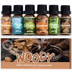 SNOWSEN Cedar essential oil bottle for diffusers and DIY crafts, delivering a clean aroma