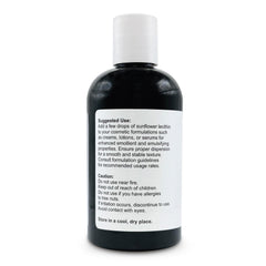 Soapeauty lecithin oil pour indicates easy topical hydration.