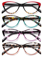 SOCTICK cat-eye reading glasses for women with blue light blocking reduce eye strain.
