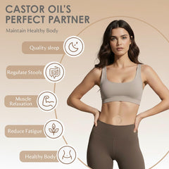 SOFOXYI castor oil patch adhesive-back design keeps it secure on skin.
