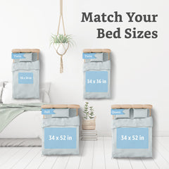 Soft and Lofty underpads waterproof layer keeps surfaces dry overnight.