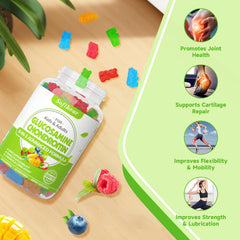 Muestra la mezcla de frutas en las gominolas Softbear.