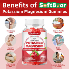 Softbear Potassium Gummies strawberry flavor for a tasty daily wellness routine.