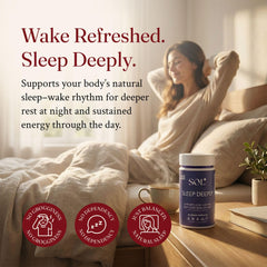 Sol Nutrition Sleep Deeply label details reveal vegan and gluten-free formula for mindful living
