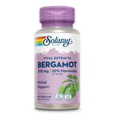 SOLARAY Bergamot 500 mg bottle with natural flavonoids for active living.