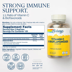 SOLARAY citrus bioflavonoids blend jar highlighting immune-support nutrients