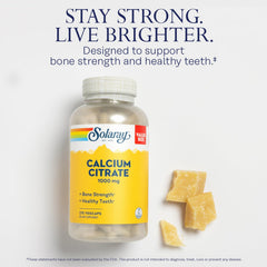 Close-up of Solaray Calcium Citrate 1000mg capsules for easy ingestion.