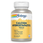 Solaray Calcium Hydroxyapatite 1000mg capsules bottle close-up for bone and teeth support