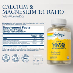 SOLARAY bottle back label with dosage details