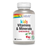 SOLARAY children's multivitamin cherry bottle for daily nutrition.