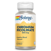 Solaray Chromium Picolinate bottle with 60 tablets for daily metabolism support