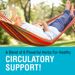 SOLARAY Circulation Blend SP-11B label close-up highlights herbal synergy.