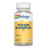 SOLARAY complejo B cápsulas vegetales para energía sostenida y metabolismo saludable.