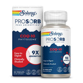 SOLARAY CoQ-10 Phytosome bottle shows 200 mg capsules for daily antioxidant support