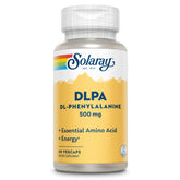 SOLARAY DL-Phenylalanine bottle shows a 50-50 blend for mood and energy support