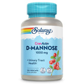 SOLARAY D-Mannose capsules close-up for daily urinary wellness support.