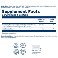 SOLARAY Dopabean enteric-coated capsules prepared for absorption