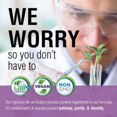 In-house lab testing seal indicating quality control in Utah facility.