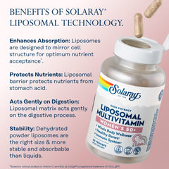 Eco-friendly packaging of SOLARAY liposomal multivitamin with pine VegCaps and PCR bottles