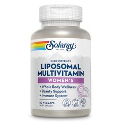 SOLARAY Liposomal Multivitamin for Women bottle for daily wellness support