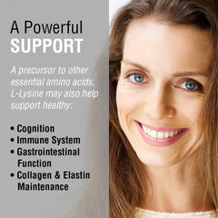 SOLARAY Lysine 500 mg capsules jar for easy access