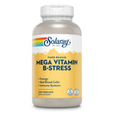 SOLARAY Mega Vitamin B-Stress bottle front showing brand and daily energy support potential