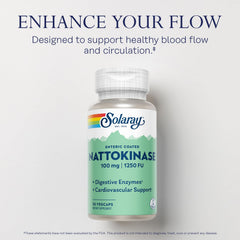 SOLARAY nattokinase enteric coating detail emphasizing stomach protection.