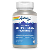SOLARAY Once Daily Active Man bottle on kitchen counter supporting daily energy and immune health