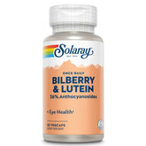 SOLARAY One Daily Bilberry Lutein bottle front showing daily eye support potential.