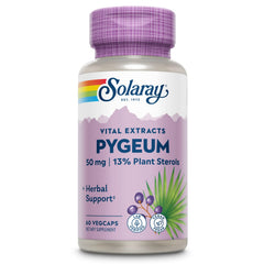 SOLARAY Pygeum bark extract bottle for daily prostate support.