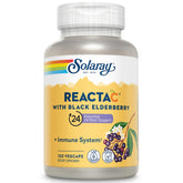 SOLARAY Reacta-C bottle front shows non acidic vitamin C for daily immunity.