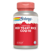 SOLARAY Red Yeast Rice bottle front view signaling heart health support.