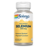 SOLARAY Selenium 200 mcg VegCap bottle showing high potency