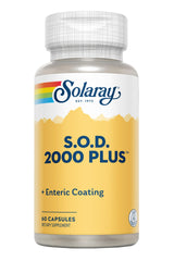Solaray S.O.D. 2000 Plus enteric-coated capsules protecting enzymes in digestion.