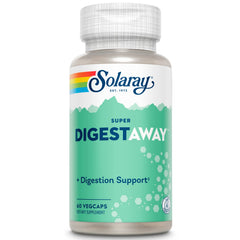 SOLARAY Super Digestaway bottle front promoting digestion support.