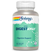 SOLARAY Super Digestaway bottle label close-up highlighting digestion-supporting enzymes
