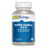 Solaray Super Omega-3-7-9 softgels bottle for convenient daily omega intake