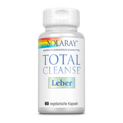 Solaray Total Cleanse Liver ingredients panel highlights milk thistle and dandelion for liver support