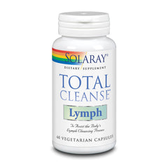 SOLARAY Total Cleanse Lymph label detail indicating GMP-compliant facility