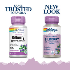 SOLARAY Vegan capsules offer plant-based nutrition for daily eye and circulation support.